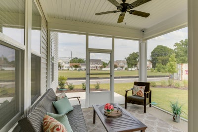 Rear Covered Porch. The Persimmon New Home in Suffolk, VA