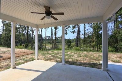 Rear Covered Porch. New Home in Chesapeake, VA