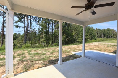 Rear Covered Porch. The Sandalwood New Home in Chesapeake, VA