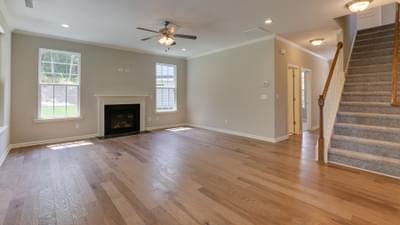 Great Room & Fireplace. New Home in Clayton, NC