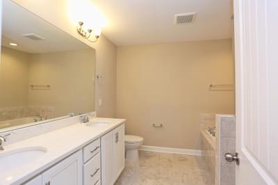 Upstairs Owner's 2 Bathroom. 3br New Home in Clayton, NC