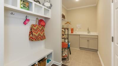 Drop Zone & Laundry Room. 2,267sf New Home in Clayton, NC