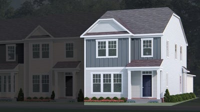 Elevation A. 2,037sf New Home in Raleigh, NC