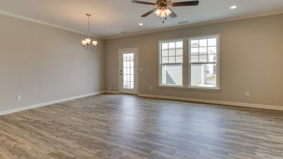 Great Room & Dining Room. New Home in Raleigh, NC