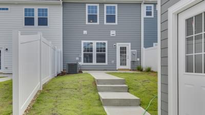 Rear Patio & Garage. 1,822sf New Home in Raleigh, NC