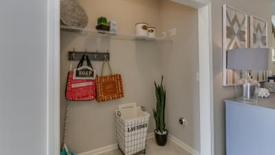 Laundry Room. The Lavender New Home in Raleigh, NC