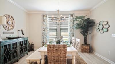 Dining Room. Bridgewater - Waterside Village Two New Homes in Little River, SC