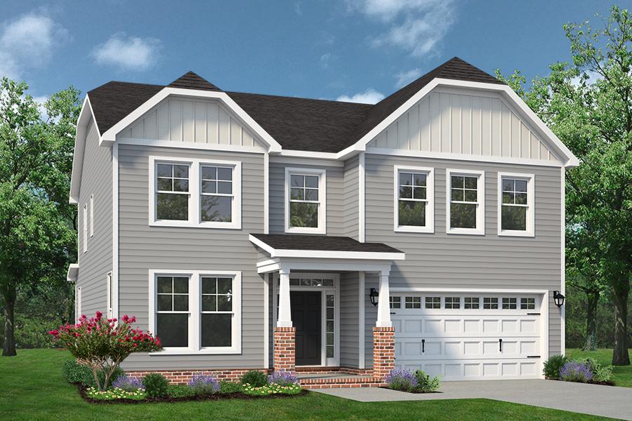Elevation A. 2,619sf New Home in Moyock, NC