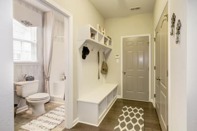 Drop Zone & Bathroom. 3,351sf New Home in Clayton, NC