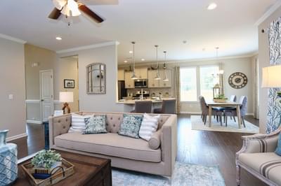 Great Room & Breakfast Area. 2,656sf New Home in Clayton, NC