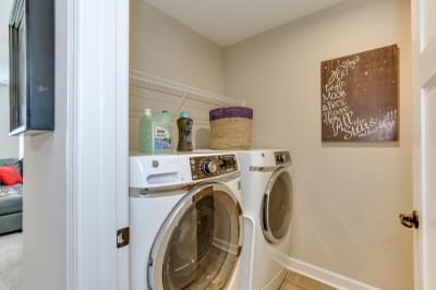Laundry Room. Waterleigh New Homes in Moyock, NC
