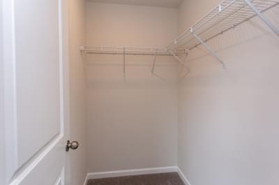 Owners Suite Closet. 2,146sf New Home in Longs, SC