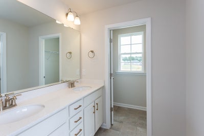 Owner’s Bathroom. The Willow New Home in Clayton, NC
