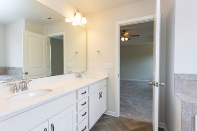 Owner's Bathroom. 2,343sf New Home in Clayton, NC