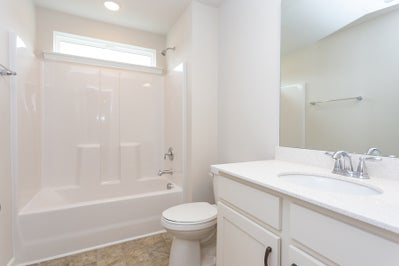 Bathroom. 4br New Home in Angier, NC