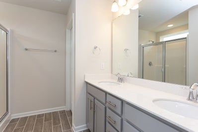 Owner's Bathroom. 3br New Home in Clayton, NC