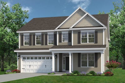Elevation D. The Everest New Home in Chesapeake, VA