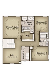Second Floor. 3br New Home in Clayton, NC