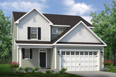 Elevation C. 2,160sf New Home in Clayton, NC