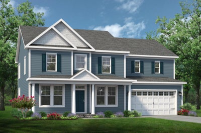Elevation D. 3,333sf New Home in Suffolk, VA