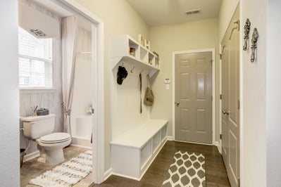 Drop Zone & Bathroom. The Mangrove New Home in Little River, SC
