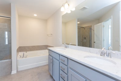 Owner's Bathroom. 2,037sf New Home in Raleigh, NC