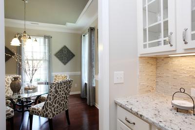 Butler's Pantry & Dining Room. Kyli Knolls New Homes in Clayton, NC
