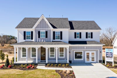 The Roseleigh Exterior. The Preserve at Lake Meade New Homes in Suffolk, VA