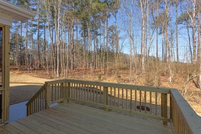 Rear Deck. Cary, NC New Homes