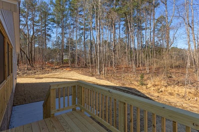 Rear Deck. Shadow Creek New Homes in Cary, NC