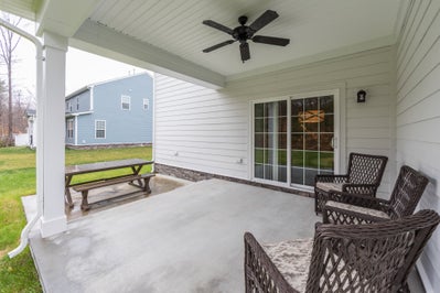 Rear Covered Porch & Patio. 5br New Home in Little River, SC