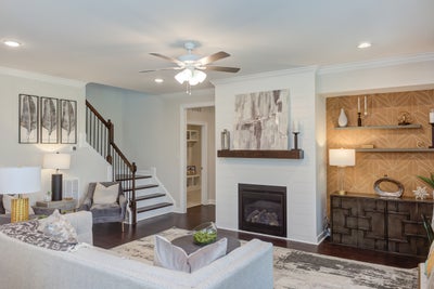 Great Room. Shadow Creek New Homes in Cary, NC