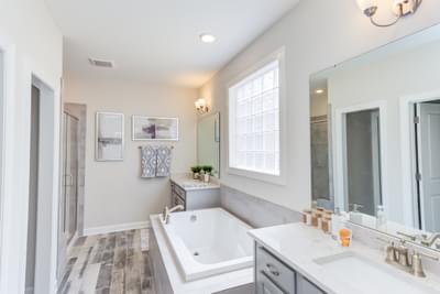 Owner's Bath. Shadow Creek New Homes in Cary, NC