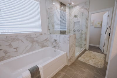 Owner's Suite Bathroom. 4br New Home in Suffolk, VA
