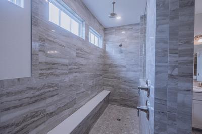 Owner's Suite Shower. 3,593sf New Home in Virginia Beach, VA
