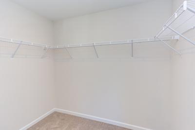 Owner's Suite Closet. 5br New Home in Clayton, NC