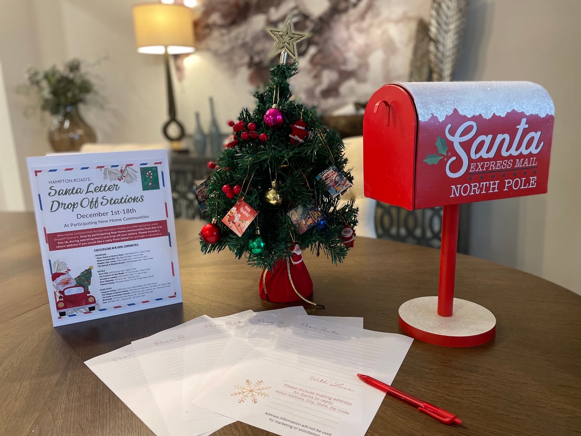 Chesapeake Homes Write a Letter to Santa at Chesapeake Homes!