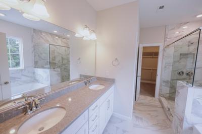Owner's Suite Bathroom. 3,496sf New Home in Virginia Beach, VA