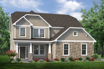 Elevation D. 2,842sf New Home in Suffolk, VA