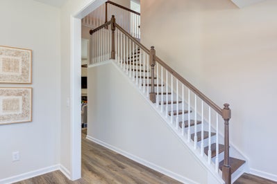 Stairs. The Farm at Neill's Creek New Homes in Lillington, NC