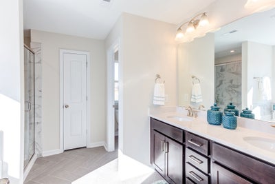 Owner's Bathroom. The Farm at Neill's Creek New Homes in Lillington, NC