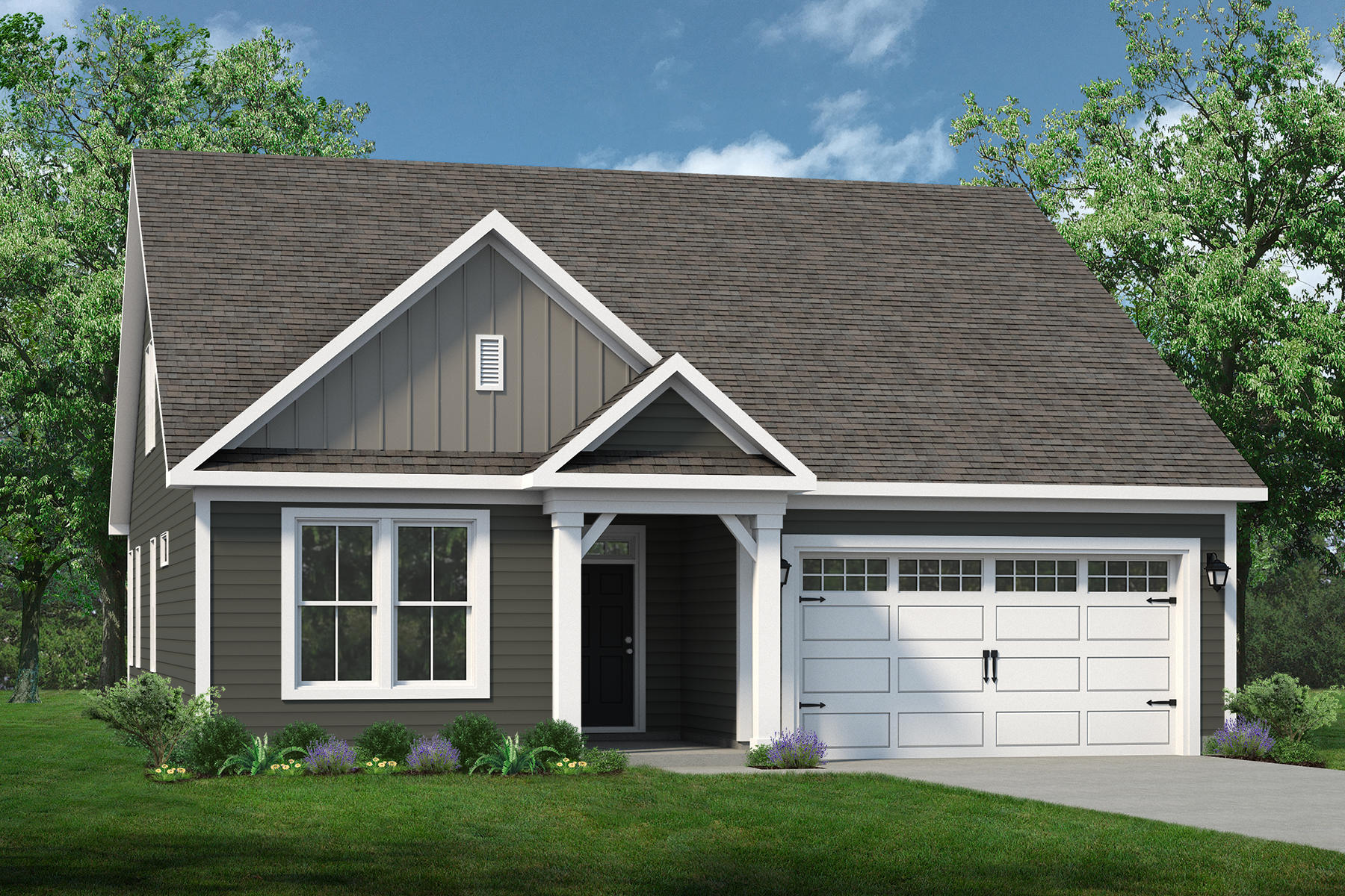 Elevation B. 1,938sf New Home in Bolivia, NC