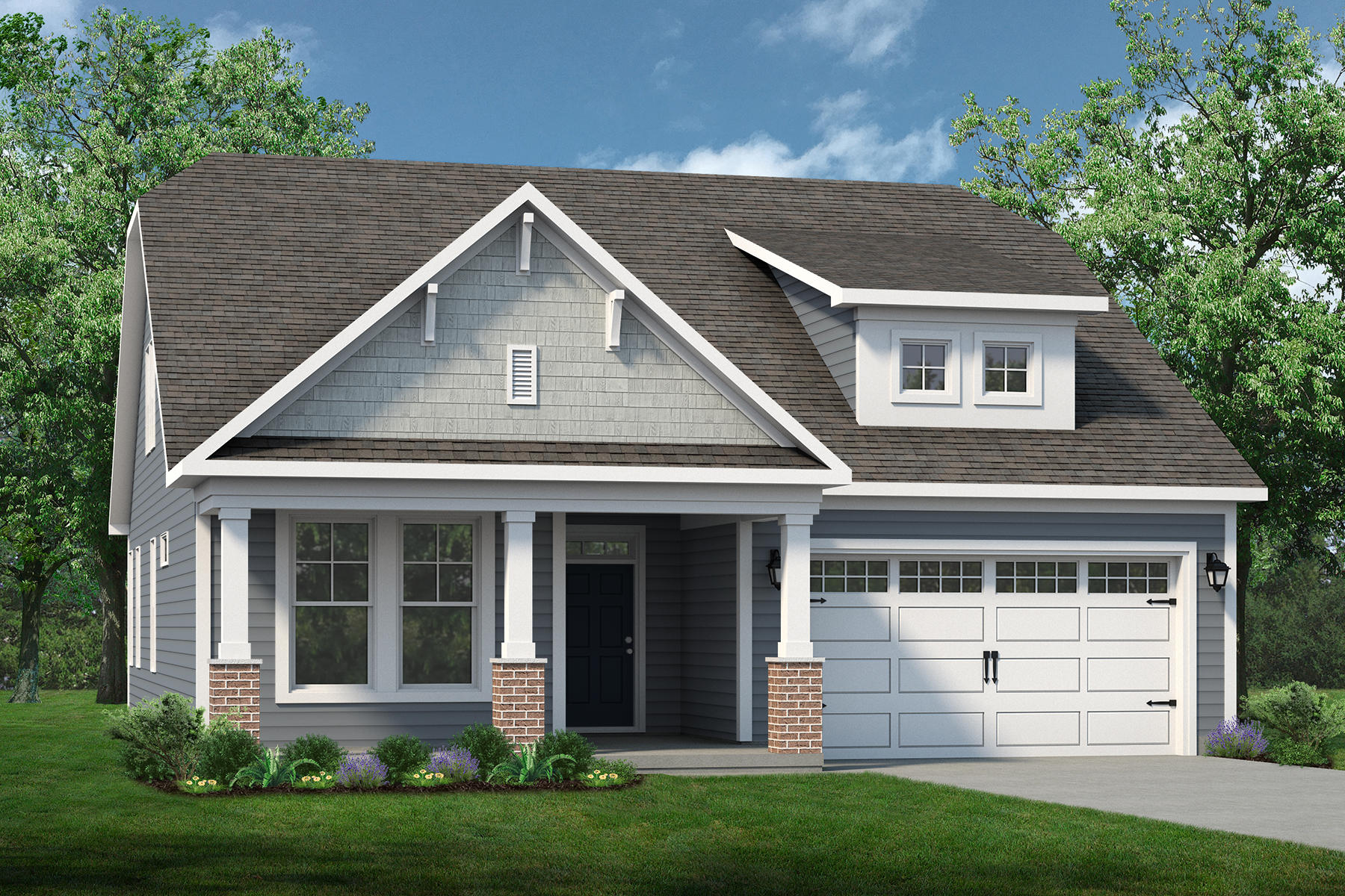 Elevation D. 1,938sf New Home in Bolivia, NC