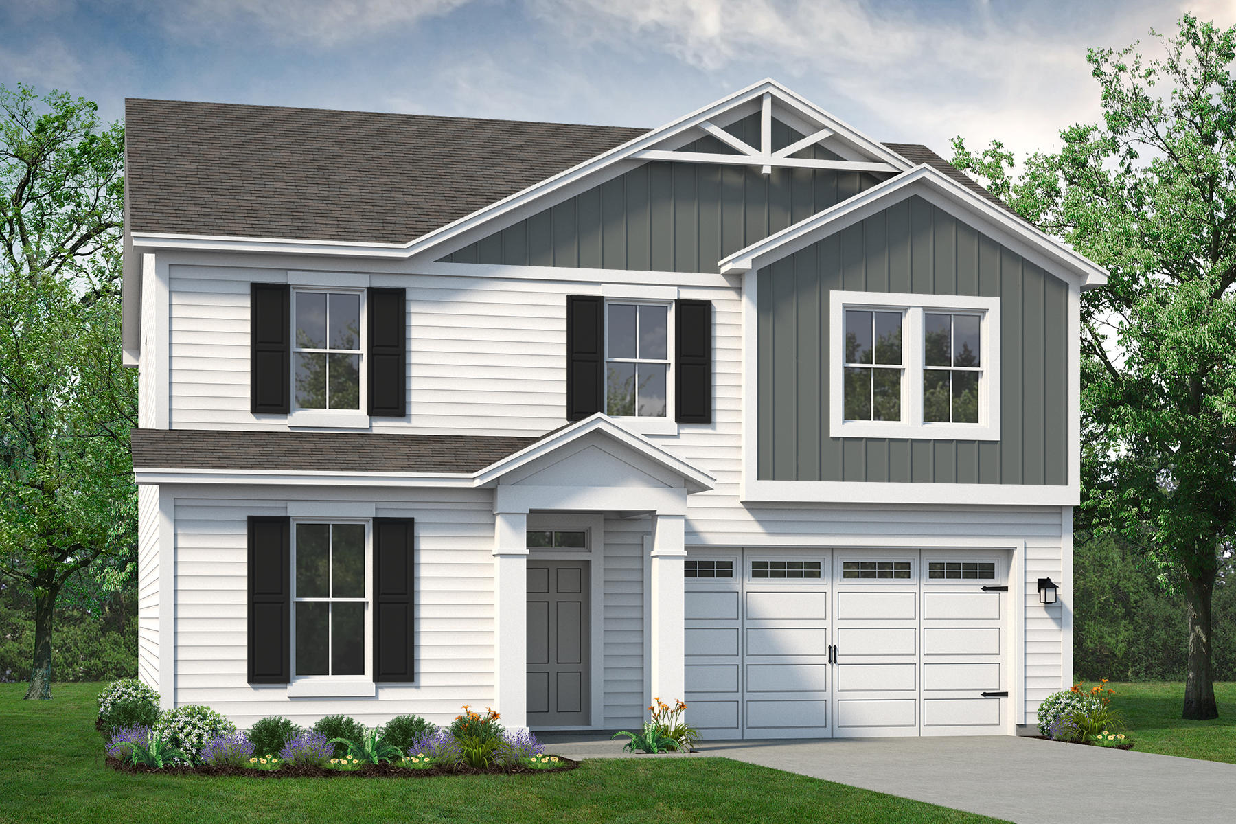 Elevation F. 2,427sf New Home in Lillington, NC
