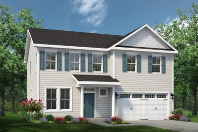 Elevation B. 2,174sf New Home in Lillington, NC