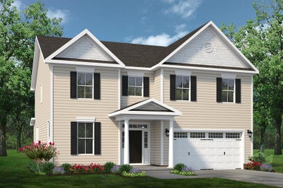 Elevation B. 2,666sf New Home in Lillington, NC