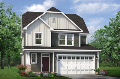 Elevation A. The Hickory New Home in Angier, NC