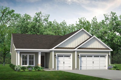 Elevation B. 2,046sf New Home in Little River, SC