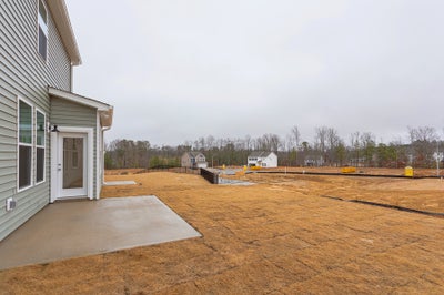 Rear Patio. 4br New Home in Angier, NC