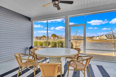Sunroom. The Surfrider New Home in Myrtle Beach, SC